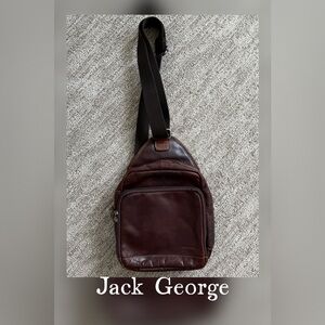 Jack Georges Leather Voyager Bag